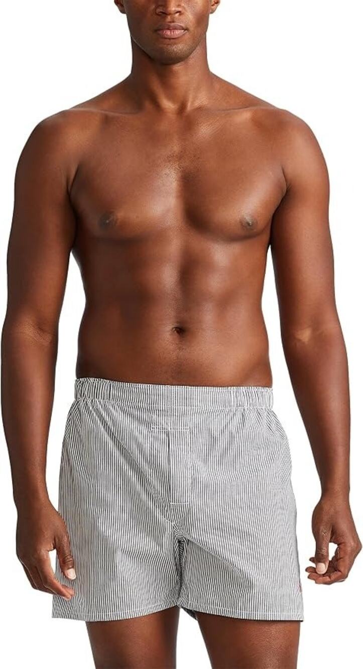 Polo Ralph Lauren Men's 2XL White Classic Fit Cotton Woven Boxers Short B17-9